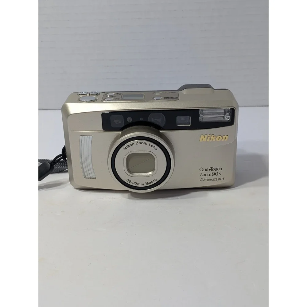 Nikon One Touch Zoom 90 AF 35mm Point & Shoot Film Camera Tested & Working Flash
